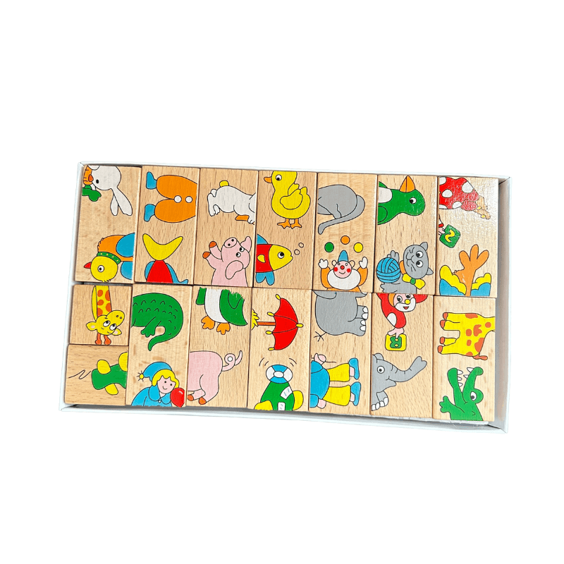 Dominó figura animales